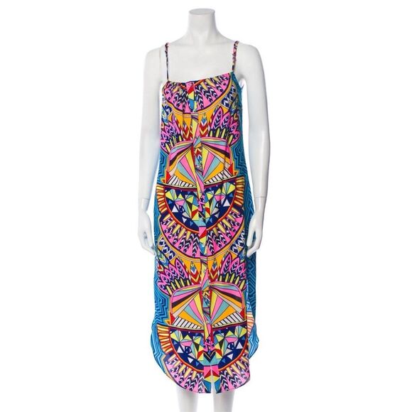 Mara Hoffman Women's XS Geometric Print Maxi Dress Multicolor - Picture 1 of 8